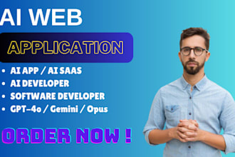 develop chatgpt ai app, ai saas, ai web application, llm ai software developer