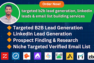 do targeted b2b lead generation, linkedin leads and email list building service