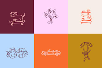 create clean and unique doodle art designs