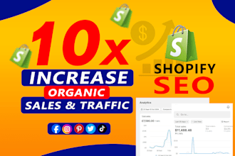 complete your shopify store SEO for 10x organic sales