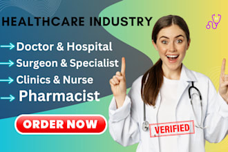 provide healthcare industry leads including doctors, clinics, and pharmacies