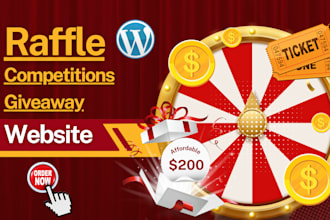 create a raffle website for giveaways or competitions