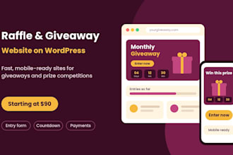 build a wordpress raffle, giveaway or competition website