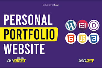 design a professional portfolio, CV, or resume website in wordpress