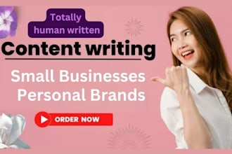 write high quality SEO blogs for small businesses and personal brands