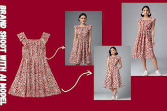 generate ai model ,change outfit, background for product photography
