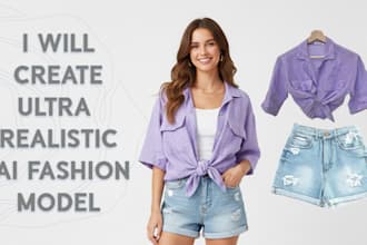 do ultra realistic ai fashion model photography