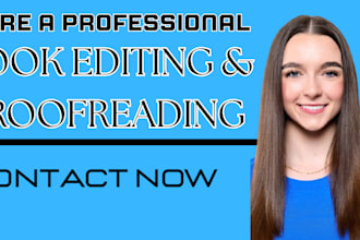 proofread copy and line edit your book or novel