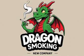 do awesome smoke shop logo design