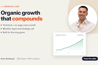 provide monthly technical and onpage SEO for steady organic growth