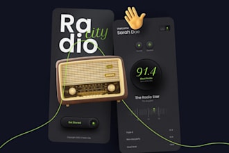 create an online radio app with admin panel radio fm app