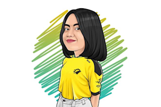 draw big head caricature in 24 hours