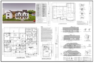 draft city permit blueprints, mep, framing plans, foundation, structural drawing