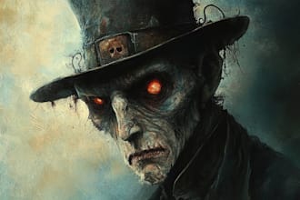desing a fantasy horror character ar fantasy illustration