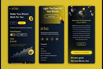 create a secured crypto game website and mobile apps