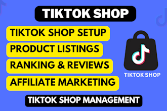 set up tiktok shop, manage, and boost sales