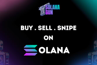 create solana memecoins trading bot, solana volume bot, solana market maker bot