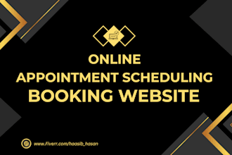 create an online appointment scheduling booking service website