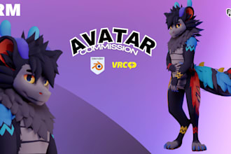do high quality vrchat avatar, 3d furry model, nsfw fursona,facerig,animaze,gmod