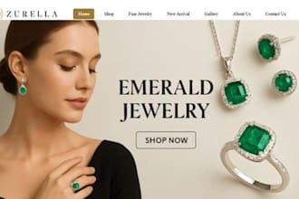 design jewelry shopify necklace store wristwatch website engagement ring store