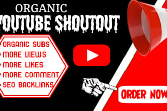 do USA youtube video promotion and shoutout to 8m real and organic subscribers