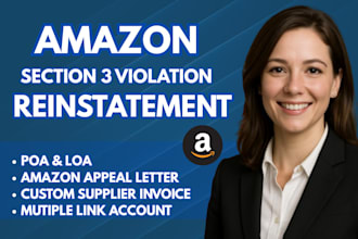 reinstate suspended amazon section 3 account and fix identity verification issue