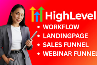 gohighlevel landing page design ghl sales funnel ghl webinar ghl automation