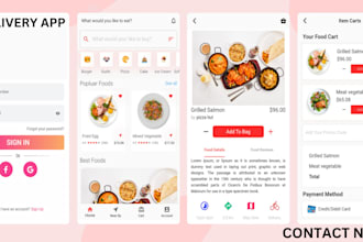 build food delivery app, restaurant, grocery pick up, driver delivery app