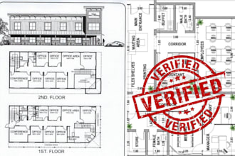 sign and stamp commercial plan, USA stamp, electrical engineering stamp