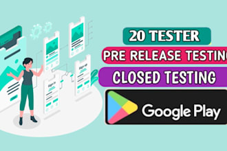 do 20 testers for android ios app closed gooogle play console for closed testing