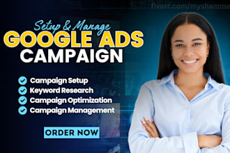 setup, manage, and optimize your google ads adwords PPC campaigns
