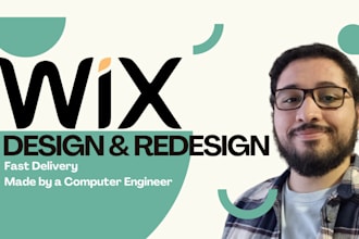 design and customize professional wix websites for you