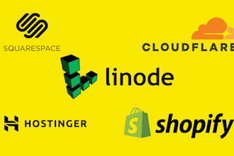 do squarespace, cloudflare, shopify, linode, hostinger, wordpress website design