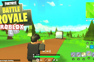 develop fps battle royale game,roblox game,survival,shooting,fortnite tycoon,gui
