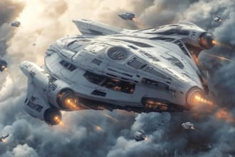 make best sci fi art spaceship