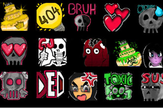 create twitch or kick animated emotes for you