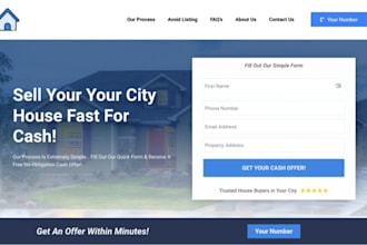 design real estate investor website, property management website, agent website