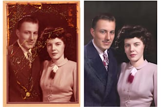 restore old photos in 24 hours
