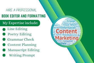 do line editing, proofread poetry manuscript novel, grammar check prompt writing
