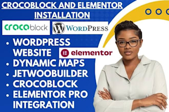 build wordpress website using elementor pro crocoblock jetblog jetwoobuilder