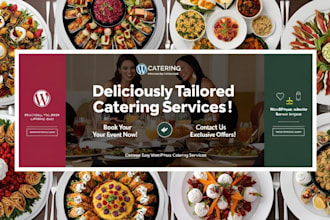 design a professional catering website using wordpress