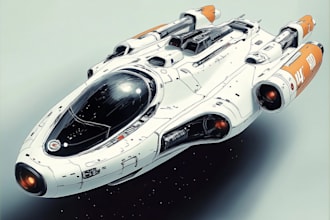draw you sci fi and spaceship design and concept art