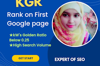 generate best kgr keyword research that will rank