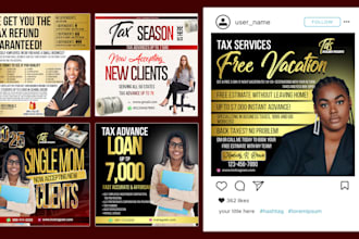 design unique tax flyer for your business