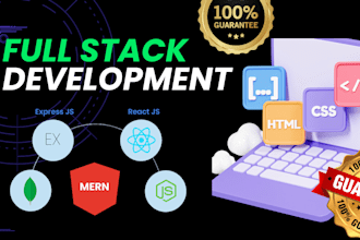 full stack web developer with react next js custom solution