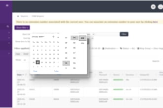 implement time filter, control panel feature in freepbx issabel