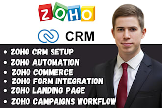 setup zoho crm, zoho automation intergation, zoho workflow zoho campaigns form