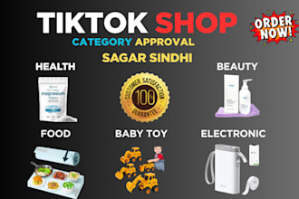 help you unlock your category and products tiktok shop