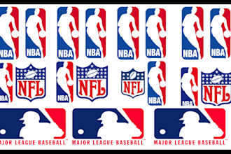 design custom mlb nba NFL all star parody silhouette favourites bootleg logo