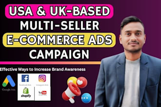 do USA and UK based multi seller e commerce ads campaign
